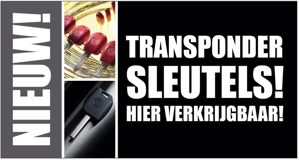 transpondersleutel nieuw